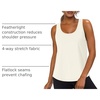image:imageWIHOLL Womens Workout Tank Tops Sleeveless Athletic Racerback for Gym Yoga Running  Summer Fitness Tops Scoop Neck SXXL0cream White