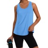image:imageWIHOLL Womens Workout Tank Tops Sleeveless Athletic Racerback for Gym Yoga Running  Summer Fitness Tops Scoop Neck SXXLBlue