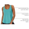 image:imageWIHOLL Womens Workout Tank Tops Sleeveless Athletic Racerback for Gym Yoga Running  Summer Fitness Tops Scoop Neck SXXLBlue Green