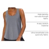 image:imageWIHOLL Womens Workout Tank Tops Sleeveless Athletic Racerback for Gym Yoga Running  Summer Fitness Tops Scoop Neck SXXLGrey