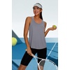 image:imageWIHOLL Womens Workout Tank Tops Sleeveless Athletic Racerback for Gym Yoga Running  Summer Fitness Tops Scoop Neck SXXLGrey