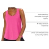 image:imageWIHOLL Womens Workout Tank Tops Sleeveless Athletic Racerback for Gym Yoga Running  Summer Fitness Tops Scoop Neck SXXLHot Pink