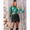 image:imageWomens Sexy Mesh Long Sleeve Shirts Fashion Clothing Turtle Necks Sheer Ruched Going Out Tops Fall Outfits Slim Fit BlousesDtiedye4