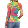 image:imageWomens Sexy Mesh Long Sleeve Shirts Fashion Clothing Turtle Necks Sheer Ruched Going Out Tops Fall Outfits Slim Fit BlousesDtiedye5