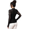 image:imageWomens Sexy Mesh Long Sleeve Shirts Fashion Clothing Turtle Necks Sheer Ruched Going Out Tops Fall Outfits Slim Fit BlousesPrint1