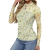 image:imageWomens Sexy Mesh Long Sleeve Shirts Fashion Clothing Turtle Necks Sheer Ruched Going Out Tops Fall Outfits Slim Fit BlousesPrinting8