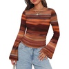 Tie Dye Brown Red