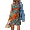 Floral Blue Orange