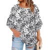 image:imageWIHOLL Plus Size Tops for Women 34 Length Sleeve Blouses Dressy Casual Tshirts Shirts Fahion Summer OutfitsFloral 05