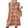 image:imageWIHOLL Summer Dresses for Women Beach Vacation Clothes Sundress Dress Hawaiian Boho Dresses Fashion Travel Cruise OutfitsBoho Stripe