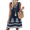 Navy Ethnic Floral