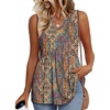 image:imageWIHOLL Tank Tops for Women Summer Babydoll Peplum Tops V Neck Sleeveless Shirts Dressy Casual Blouses Beach Vacation ClothesEthnic