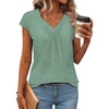 image:imageWIHOLL Tank Tops for Women Summer Shirts V Neck TShirts Beach Vacation Clothe Boho Sleeveless Basic Tees Fashion Clothing2bean Green