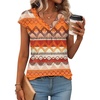 image:imageWIHOLL Tank Tops for Women Summer Shirts V Neck TShirts Beach Vacation Clothe Boho Sleeveless Basic Tees Fashion Clothing3boho Geometric