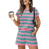 07-pink Green Stripe
