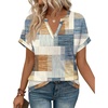 Blue and Orange Plaid