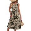 image:imageWIHOLL Womens Summer Dresses Maxi Dress Vacation Beach Sundresses 2026 with PocketsFloral Black Flowers