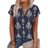 2-navy Ethnic Print