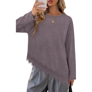 image:imageWIHOLL Long Sleeve Shirts for Women Fall Fashion ClothingGrey Purple