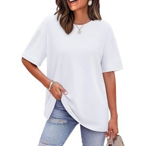 image:imageWIHOLL Oversized Tshirts for Women Summer Tops Short Sleeve T Shirts Beach Vacation Clothes Travel Outfits Fashion 2026All White