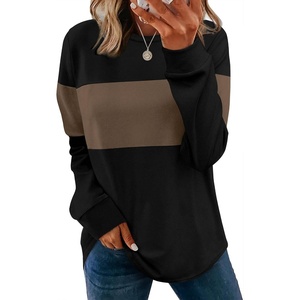 image:imageWIHOLL Sweatshirt for Women Long Sleeve Shirts Fall Outfits Fashion TopsBrown