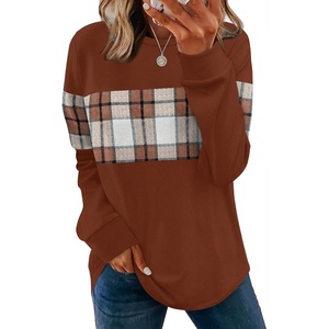 image:imageWIHOLL Sweatshirt for Women Long Sleeve Shirts Fall Outfits Fashion TopsUnique Plaid