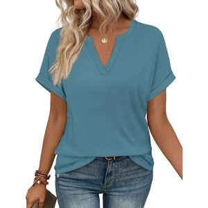 image:imageWIHOLL Womens Blouses Spring Tops Short Sleeve Shirts Dressy Casual Summer Vacation Fashion Clothing 2026Blue Green