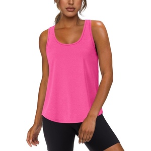 image:imageWIHOLL Womens Workout Tank Tops Sleeveless Athletic Racerback for Gym Yoga Running  Summer Fitness Tops Scoop Neck SXXLHot Pink