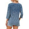 image:imageWIHOLL 34 Length Sleeve Womens Tops Dressy Casual Blouses V Neck Shirts Summer Clothes Early Fall Fashion OutfitsLight Blue