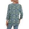 image:imageWIHOLL 34 Length Sleeve Womens Tops Summer Basic Business Casual Blouses 2025 FashionDpatternedfloral Blue