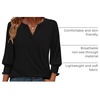 image:imageWIHOLL 34 Length Sleeve Womens Tops Summer Shirts Spring Vacation Outfits Dressy Casual Trendy Fall S3XL01black