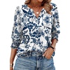 image:imageWIHOLL 34 Length Sleeve Womens Tops Summer Shirts Spring Vacation Outfits Dressy Casual Trendy Fall S3XL01p Ethnic Floral