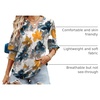 image:imageWIHOLL 34 Length Sleeve Womens Tops Summer Shirts Spring Vacation Outfits Dressy Casual Trendy Fall S3XL02multi Teal
