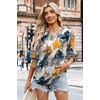 image:imageWIHOLL 34 Length Sleeve Womens Tops Summer Shirts Spring Vacation Outfits Dressy Casual Trendy Fall S3XL02multi Teal