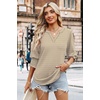image:imageWIHOLL 34 Length Sleeve Womens Tops Summer Shirts Spring Vacation Outfits Dressy Casual Trendy Fall S3XL02stripe