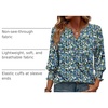 image:imageWIHOLL 34 Length Sleeve Womens Tops Summer Shirts Spring Vacation Outfits Dressy Casual Trendy Fall S3XL03  Floral Blue
