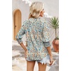 image:imageWIHOLL 34 Length Sleeve Womens Tops Summer Shirts Spring Vacation Outfits Dressy Casual Trendy Fall S3XL03blue White