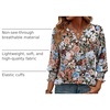 image:imageWIHOLL 34 Length Sleeve Womens Tops Summer Shirts Spring Vacation Outfits Dressy Casual Trendy Fall S3XL03floral Khaki