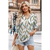 image:imageWIHOLL 34 Length Sleeve Womens Tops Summer Shirts Spring Vacation Outfits Dressy Casual Trendy Fall S3XL03multi Leaf