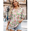 image:imageWIHOLL 34 Length Sleeve Womens Tops Summer Shirts Spring Vacation Outfits Dressy Casual Trendy Fall S3XL03romantic Rose