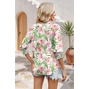 image:imageWIHOLL 34 Length Sleeve Womens Tops Summer Shirts Spring Vacation Outfits Dressy Casual Trendy Fall S3XL03romantic Rose