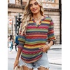 image:imageWIHOLL 34 Length Sleeve Womens Tops Summer Shirts Spring Vacation Outfits Dressy Casual Trendy Fall S3XL03tropical Bohemia