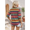 image:imageWIHOLL 34 Length Sleeve Womens Tops Summer Shirts Spring Vacation Outfits Dressy Casual Trendy Fall S3XL03tropical Bohemia