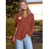 image:imageWIHOLL Long Sleeve Shirts for Women V Neck Tops Tunic Fall Winter Sweaters 2025 Clothes