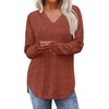 image:imageWIHOLL Long Sleeve Shirts for Women V Neck Tops Tunic Fall Winter Sweaters 2025 Clothes