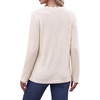 image:imageWIHOLL Long Sleeve Womens Shirts Lightweight Fall Tunic Top V Neck Sweaters01apricot