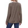 image:imageWIHOLL Long Sleeve Womens Shirts Lightweight Fall Tunic Top V Neck Sweaters01khaki