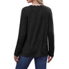 image:imageWIHOLL Long Sleeve Womens Shirts Lightweight Fall Tunic Top V Neck Sweaters02black