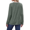 image:imageWIHOLL Long Sleeve Womens Shirts Lightweight Fall Tunic Top V Neck Sweaters02green