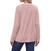 image:imageWIHOLL Long Sleeve Womens Shirts Lightweight Fall Tunic Top V Neck Sweaters05pink